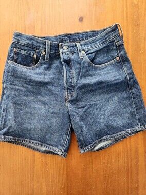 Levi's Classic Dark Blue Denim Shorts